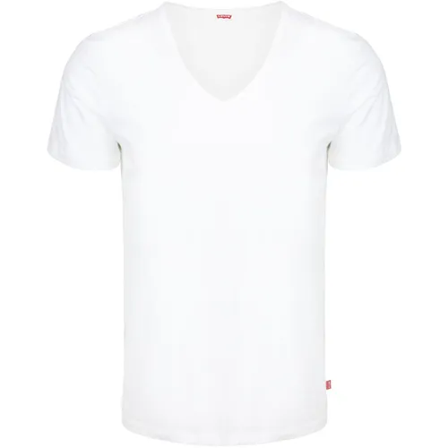 T-shirt T-shirt Col V Blanc Lot de 2 - Levis - Modalova