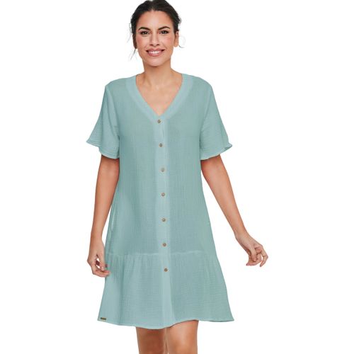 Robe courte Chemise de nuit manches courtes P119 - Selmark - Modalova