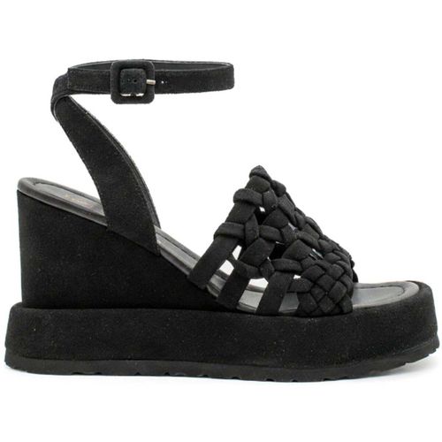 Sandales compensées ULLA SUEDE BLACK - PALOMA BARCELÓ - Modalova