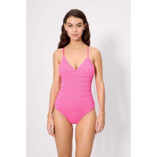 Maillots de bain Maillot de bain triangle rose texturé, bonnet B - Ysabel Mora - Modalova