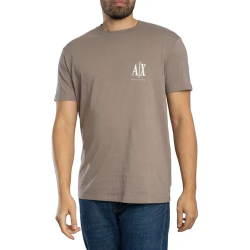 T-shirt T-shirt avec logo sur la poitrine - Armani Exchange - Modalova