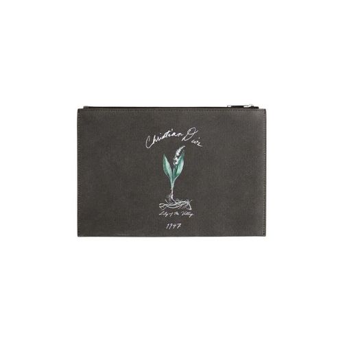 Pochette Pochette Lily of the Valley en cuir grise - Dior - Modalova