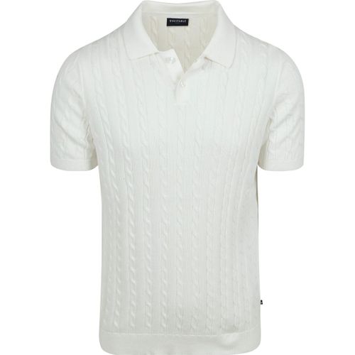 T-shirt Respect Polo Maille Torsadée Écru - Suitable - Modalova
