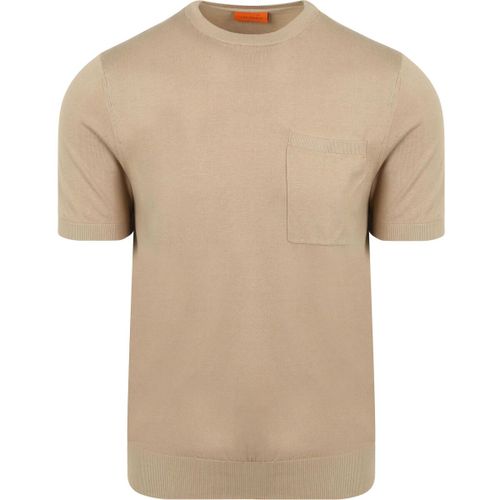 T-shirt Knitted T-shirt Pocket Compact Taupe - Suitable - Modalova