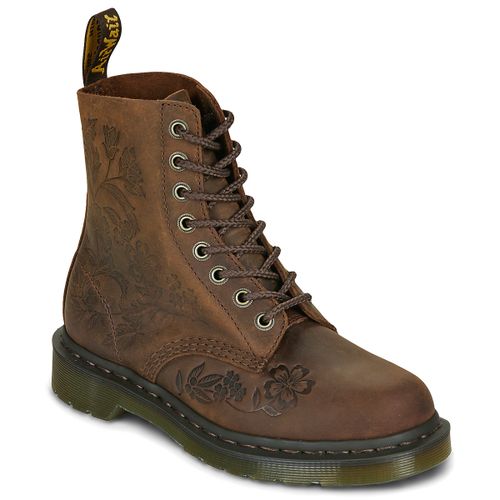 Boots 1460 PASCAL EMBOSS FLORAL DARK BROWN CRAZY HORSE - Dr. Martens - Modalova