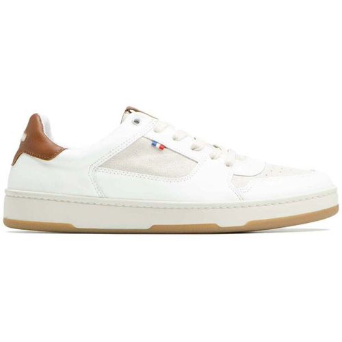 Baskets basses CORNEILLE 1 BLANC+COGNAC - Le Formier - Modalova
