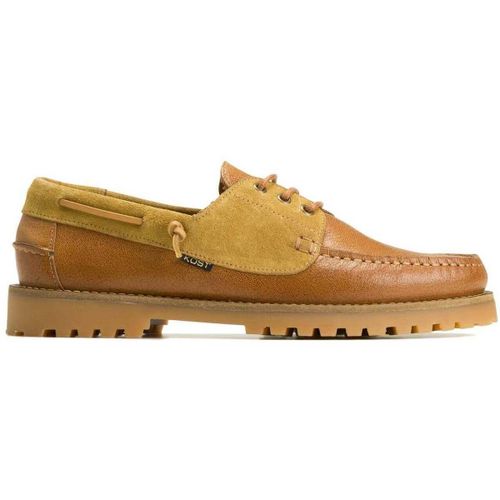 Chaussures bateau STONE G COGNAC+MOUTARDE - KOST - Modalova