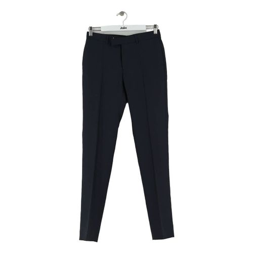 Pantalons slim Pantalon slim en laine bleu marine - Sandro - Modalova