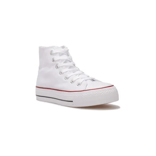 Baskets montantes Baskets, slip-on - Blanc / Rouge - La Modeuse - Modalova