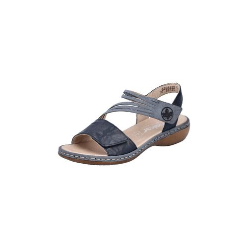 Sandales compensées 65964-12 bleu - Rieker - Modalova