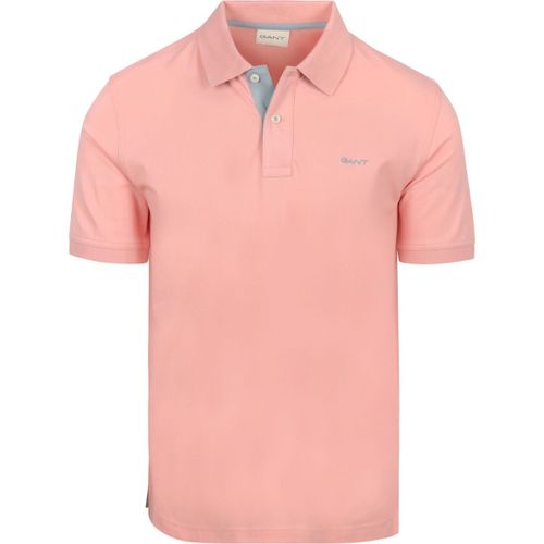 T-shirt Polo Piqué Contrast Rose Bubblegum - Gant - Modalova