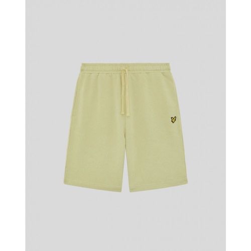 Short ML414VOGT PLAIN SWEATSHORT-Y119 HERN GREEN - Lyle & Scott - Modalova