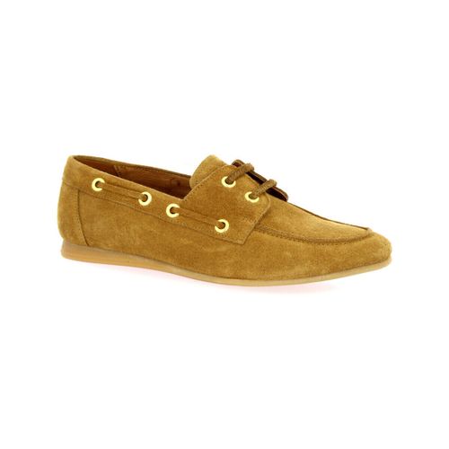 Chaussures bateau Mocassins cuir velours tabac - So Send - Modalova