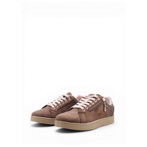 Baskets basses Baskets, slip-on - Marron/Rose - La Modeuse - Modalova