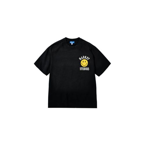 T-shirt Studios T-Shirt Smiley Lockup Jet Set Black - Chinatown Market - Modalova