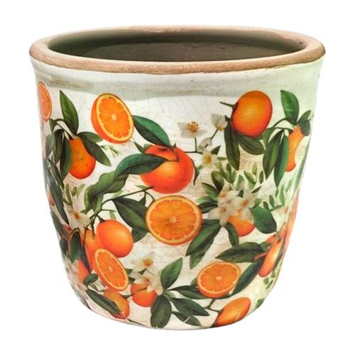 Vases, caches pots d'intérieur Pot De Fleurs Orange S - Signes Grimalt - Modalova