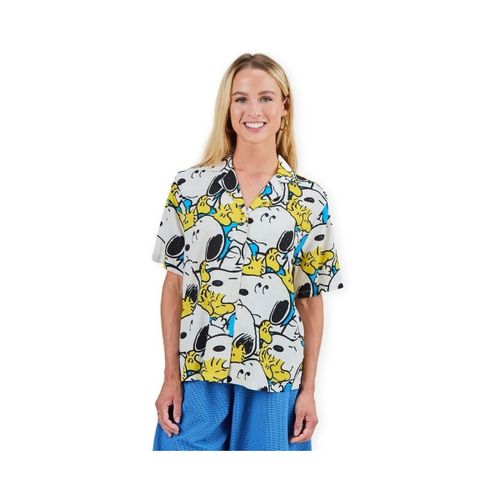 Chemise x PEANUTS Freehugs Aloha Shirt W - Blue - Brava Fabrics - Modalova