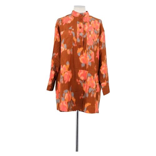 Tunique Sézane Robe en soie marron - Sézane - Modalova