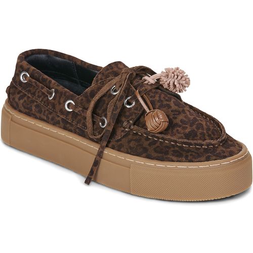 Chaussures bateau CALETTA SUEDE LEOPARD - D.A.T.E. - Modalova