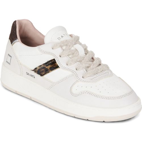 Baskets basses COURT 2.0 VINTAGE IVORY-LEOPARD - D.A.T.E. - Modalova