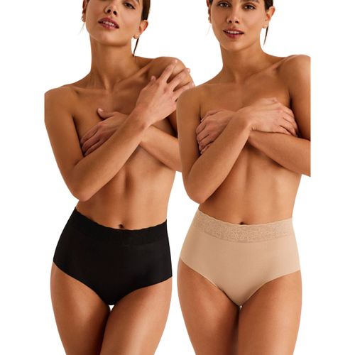 Slips Pack x2 culottes taille haute ESSENTIALS - Selmark - Modalova