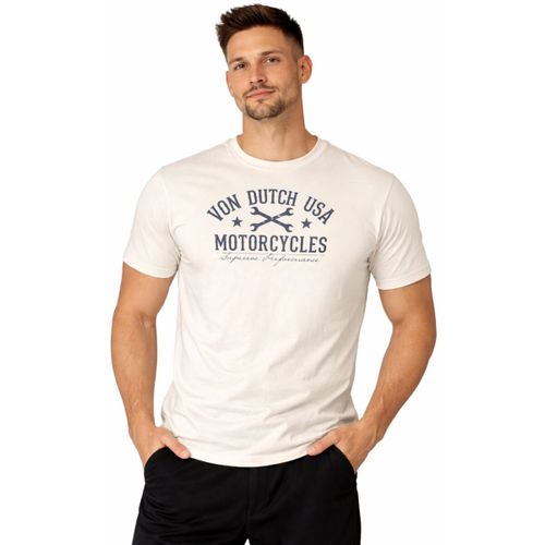 T-shirt T-shirt col rond en jersey 140grm imprimé devant Log5 - Von Dutch - Modalova