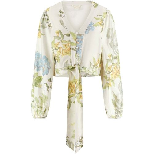 Chemise Guess Ls Shirley Linen Top - Guess - Modalova