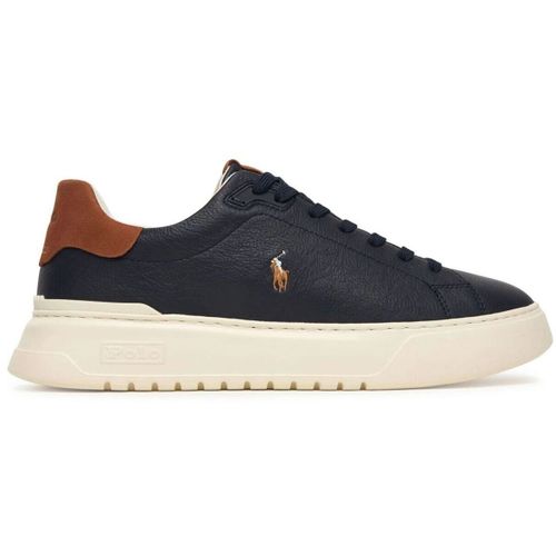Baskets basses RLITE COURT 809P07170-002 NAVY/TAN - Ralph Lauren - Modalova