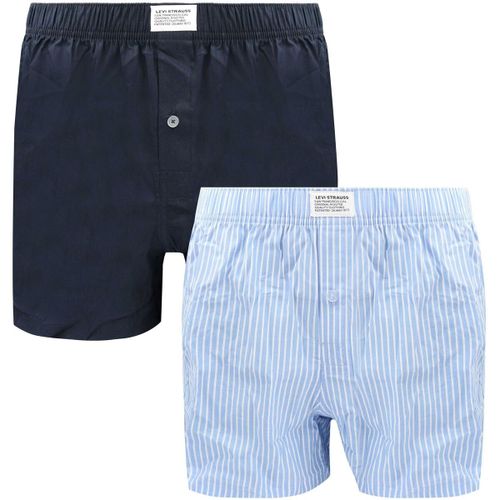 Caleçons Boxer-shorts Woven Lot de 2 Bleu - Levis - Modalova