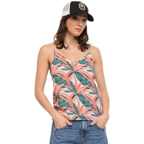 Debardeur Débardeur type caraco fluide avec patch métal Pastel - Von Dutch - Modalova