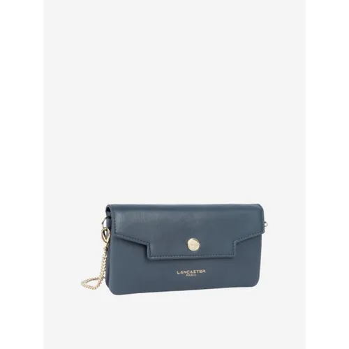 Pochette Pochette A rabat avec pression S Mademoiselle Grace Bleu Mer - LANCASTER - Modalova