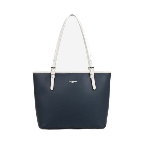 Cabas Sac cabas épaule Zippée M Smooth Bleu Foncé - Ecru - LANCASTER - Modalova
