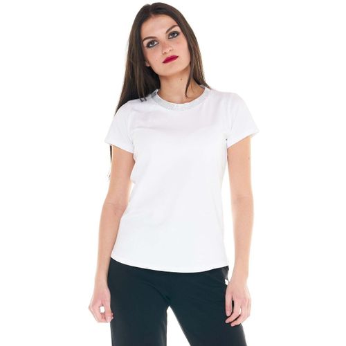 T-shirt Woman Short Sleeves Crystal - Leone 1947 - Modalova