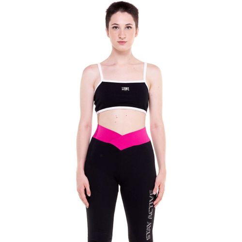 Brassières de sport Woman Rib Black Boring - Leone 1947 - Modalova