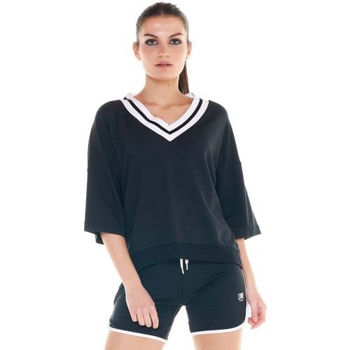 Sweatshirts Woman V Collar Black Boring - Leone 1947 - Modalova