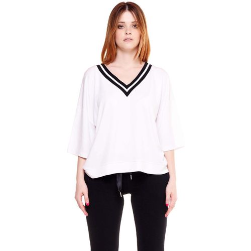 Sweatshirts Woman V Collar Black Boring - Leone 1947 - Modalova