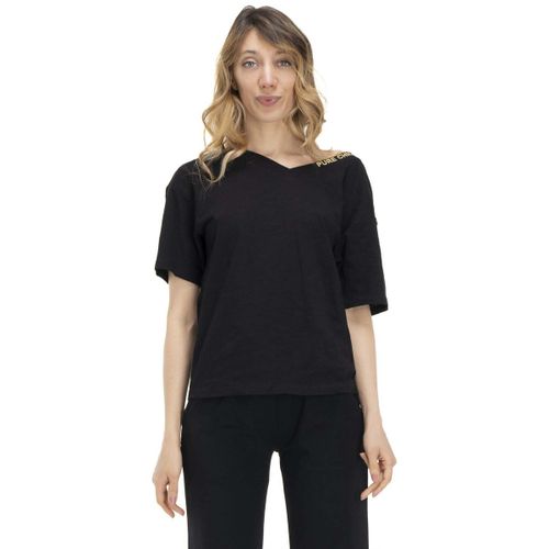 T-shirt Woman V Neck Earth Tones - Leone 1947 - Modalova