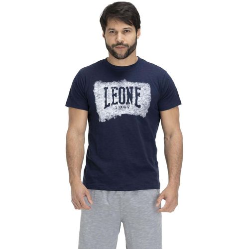 T-shirt Man Short Sleeves Indigo - Leone 1947 - Modalova
