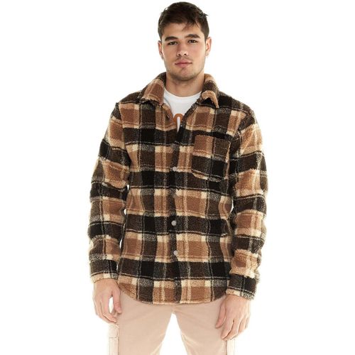 Surchemises Man Jacket Sherpa Buttons Shades - Leone 1947 - Modalova