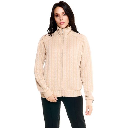 Sweatshirts Woman High Collar Bonded Full Zip Greyss - Leone 1947 - Modalova