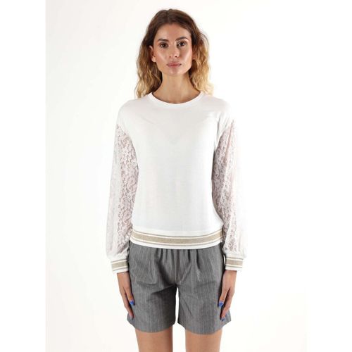 Sweatshirts Woman Crewneck Lace - Leone 1947 - Modalova