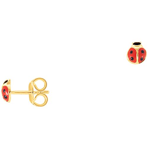 Boucles oreilles Boucles d'oreilles coccinelle plaqué or laqué - Brillaxis - Modalova