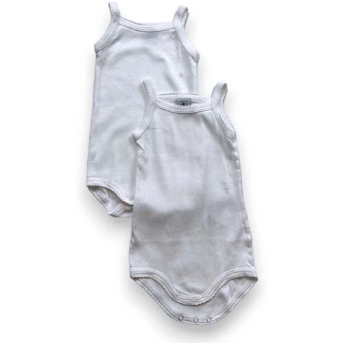 Bodies Lot de 2 bodies blanc - Petit Bateau - Modalova