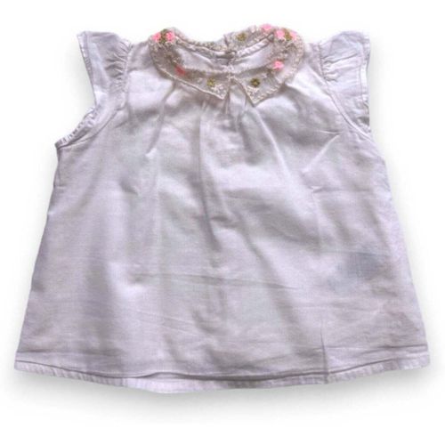 Blouses Blouse blanche à manches courtes et col brodé - Bonpoint - Modalova