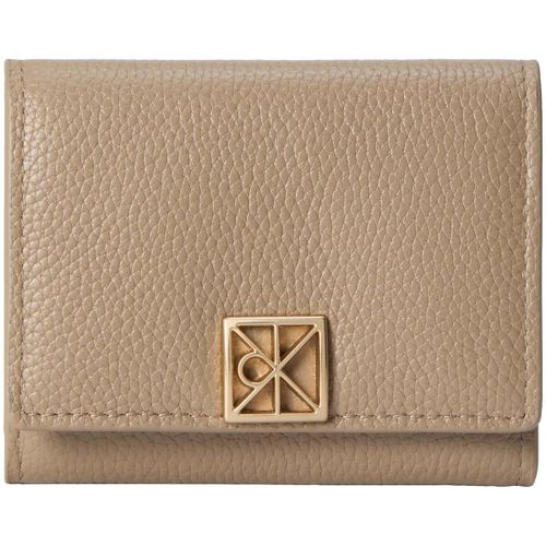 Portefeuille Emblem Hw Pebble Trifold W/Zip - Calvin Klein Jeans - Modalova