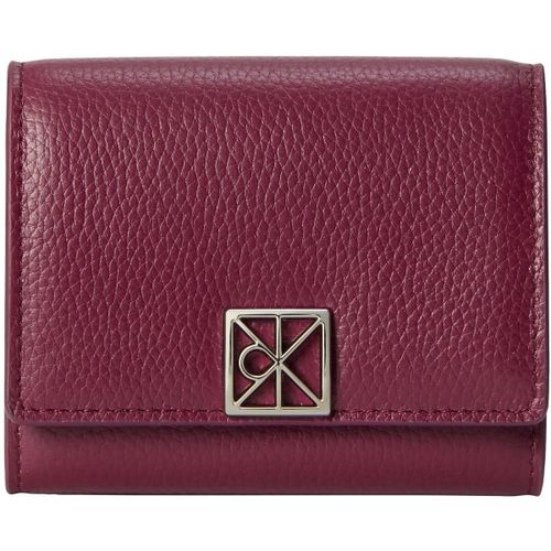 Portefeuille Emblem Hw Pebble Trifold W/Zip - Calvin Klein Jeans - Modalova