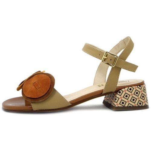 Sandales à talon Sandale, Cuir souple, Boucle regable - K1531 - Linea Uno - Modalova