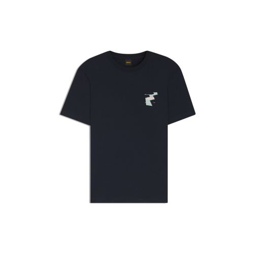 T-shirt T-shirt en jersey de coton avec motif imprimé Te_Movement BO - BOSS - Modalova