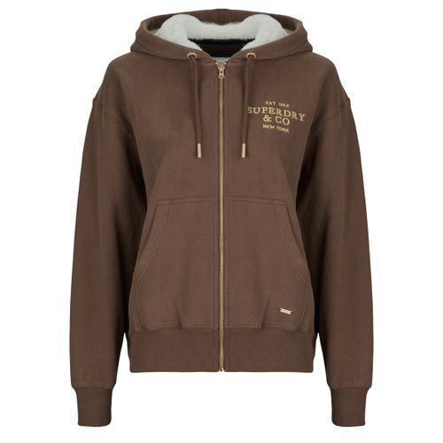Sweatshirts à capuche Luxe Fur Lined Zip Hoodie - Superdry - Modalova
