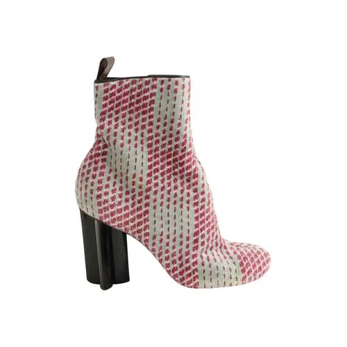 Bottines Boots en velours roses - Louis Vuitton - Modalova